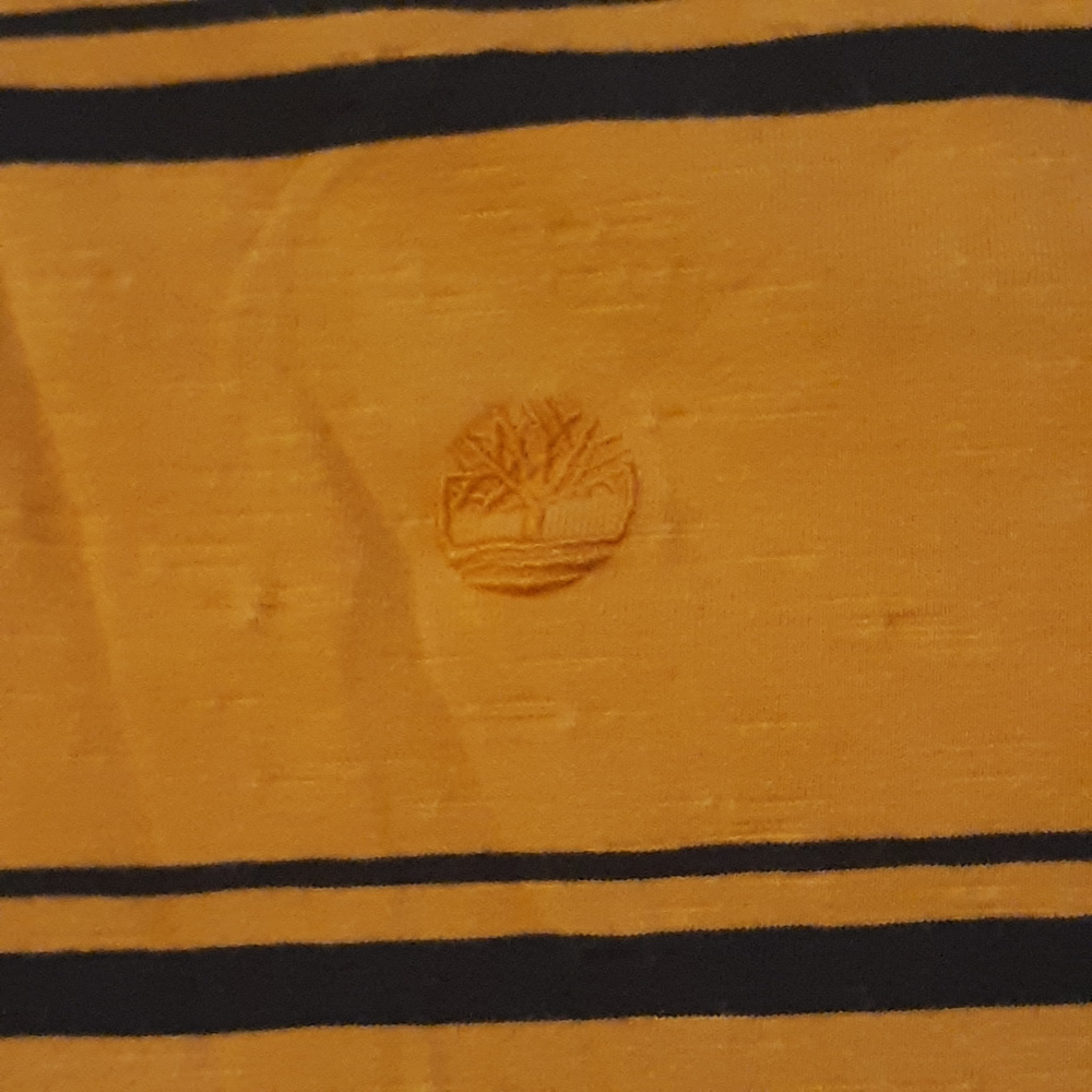 Striped Timberland golf hiking outdoors polo shirt - Picture 2 of 4